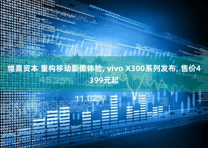 维嘉资本 重构移动影像体验, vivo X300系列发布, 售价4399元起
